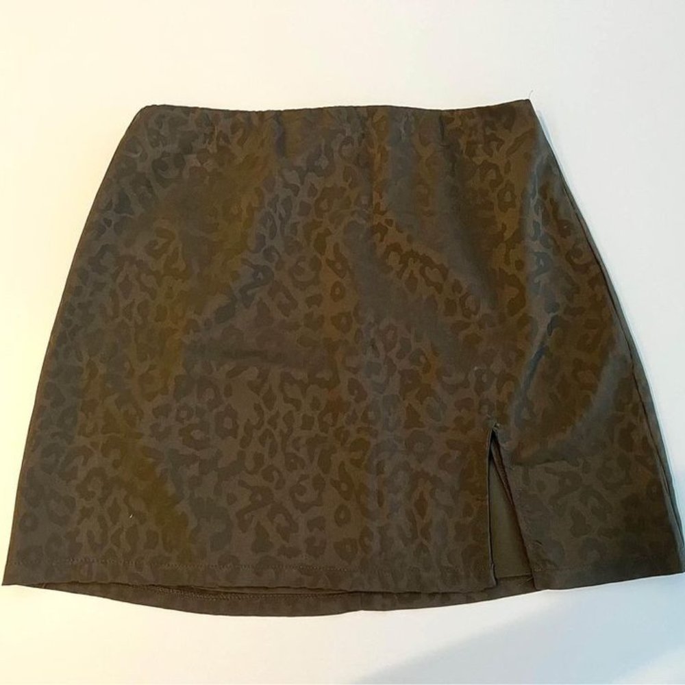 Green Cheetah Skirt